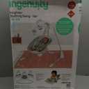 Ingenuity InLighten 5-Speed Baby Swing - Swivel Infant Seat, 5 Point Safety Harness, Nature Sounds, Lights - Van Elephant