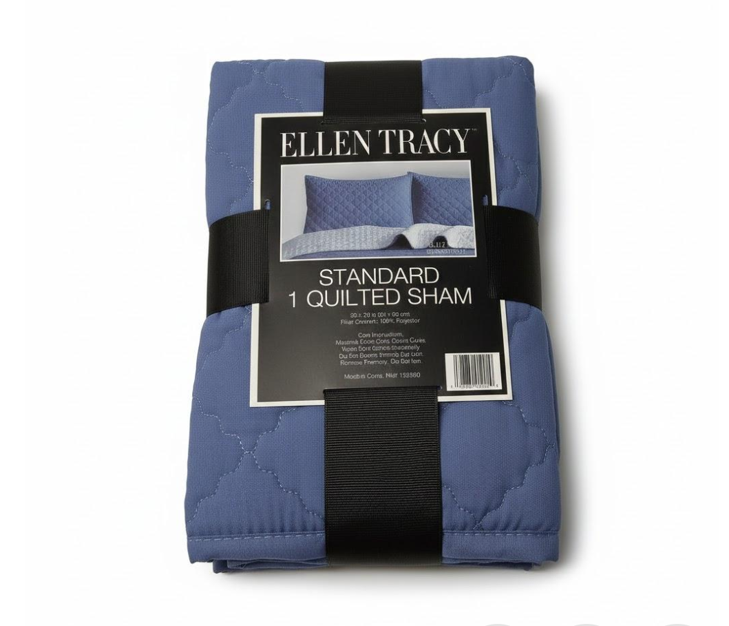 Ellen Tracy King Quilt blue