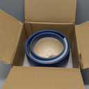 LE TAUCI Ceramic Plant Pots, 5.1 + 6.4 Inch Footed Pots for Plants, Modern Flower Pots for Home and Office, Indoor Planters with Drainage, Reactive Glaze Blue