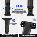SKMYL Adjustable Height Center Bed Support Leg for Sagging Shelf, Furniture Legs for Frame,Slat and Riser, Adjustable Height 3.5"-6.3" (4PCS)