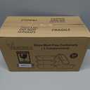 VERONES 5 Pack Glass Meal Prep Containers 3 Compartment Set, 36OZ Airtight Glass Lunch Containers, Glass Food Storage Containers with Lids, for Microwave, Oven, Freezer & Dishwasher Friendly,Grey