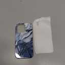 GVIEWIN for iPhone 16 Pro Case Compatible with MagSafe, with Screen & Lens Protectors, Military-Grade Protection Slim Marble Shockproof Magnetic Phone Case for 16 Pro 6.3", Azurite Drift/Blue