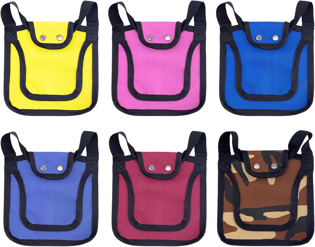 6 Pcs Chicken Saddle for Hens, 7.48 Inch Chicken Back & Side Saddle with Adjustable Strap Comfortable Hen Aprons Outdoor Poultry Protective Accessories 