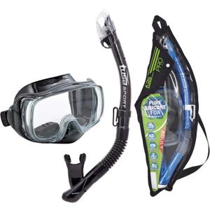 TUSA Sport Adult Imprex 3D Purge Mask (Black/Black (w/reusable bag))