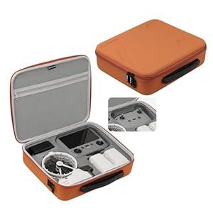 FSIDIWT Carrying Case for DJI Flip, Portable Travel Shoulder Bag for DJI Flip Accessories, Fits RC 2/ RC-N3 Remote Controller (Orange)