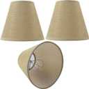 Small Lamp Shade Chandelier Shades Set of 3Fabric Lampshade for Wall LampChandelier ShadesSmall Table LampsFor Cutting Edge Bulbs, Clip-on Fitter Lampshade3" X 6" X 5"