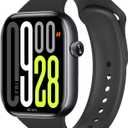 AI Smartwatch for Men Women 2.09'' Smart Watch Fitness Tracker with Calling/Text Pedometer Heart Rate/SpO2/Sleep Monitor Voice Assistant Game 2 Bands Compatible Android iOS Phones (Black)