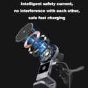 3 in 1 Wireless Car Charger, 15W Fast Charging Phone Holder Foldable Magnetic Mount Fit for All iPhone Android Phone, iWatch, Airpods Wireless Earphone
