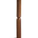 MH London Cooper 22" Solid Wood Pedestal Side Table, Walnut, 15" x 12" x 22"