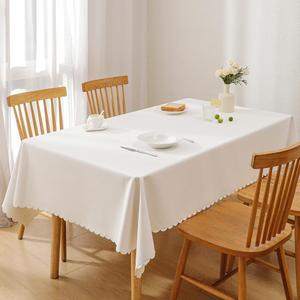 Elegant White Tablecloth for Various Gatherings - Premium Leather Material (54 * 78inch)