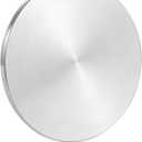 Metal Spinning Top Base, Double-Concave, Stainless Steel, Large Diameter, Anti-Fall, Durability, Smooth, Low Friction, Extends Spin Time (S, Silver)