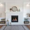 Luxdecor Real Wood Wall Planks - White Shiplap Boards 5" Peel and Stick - 10 Pieces, 12.5 Sq Ft