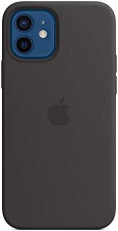 Apple iPhone 12 and iPhone 12 Pro Silicone Case with Magsafe - Black