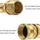 Twinkle Star 6 Sets Brass Quick Connect Hose Fittings, 3/4 Inch Garden Hose Quick Connect, Water Hose Connectors