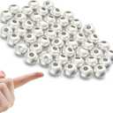 Genuine 925 Sterling Silver Beads for Jewelry Making 50Pcs 3MM Smooth Round Ball Spacer Beads for Bracelet Necklace DIY Crafts (Made in Italy)