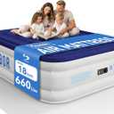 Sebor Air Mattress Queen with Built-in Pump 18", Comfortable Self-Inflating Air Mattress with High-Speed Pump, Durable Blow Up Mattress Queen with Storage Bag for Guests, Camping, Travel