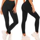 SINOPHANT High Waisted Leggings for Women - Full Length Capri Buttery Soft Yoga Pants for Workout Athletic (White, S)