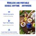 Electric Garlic Peeler, 50W Motor with Stainless Steel Blade, Rechargeable Cordless Automatic Peeler for Grape,cherr tomato,Fruit & Vegetable - Kitchen Tool (Blue-1PC)