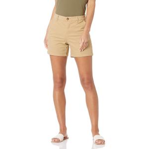 Amazon Essentials Women's Mid-Rise Slim-Fit 5 Inch Inseam Khaki Short  (4)