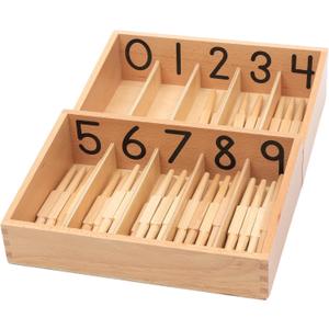 Adena Montessori Spindle Box with 45 Spindles