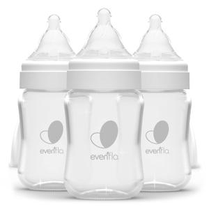 Evenflo Feeding Balance + Wide Neck Glass Bottles - 6oz 3 Pack