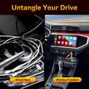 Wireless CarPlay Adapter, 2-in-1 Mini CarPlay & Android Auto Wireless Adapter, Plug & Play, Auto Connect, Car Accessories, Car Play Dongle Compatible with iPhone & Android