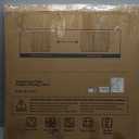 Cumbor 29.2-43" Baby Gate for Stairs, Wall-Mounted (Drill Required), Expandable No Bottom Bar Dog Gate, Auto Close Extra Wide Walk Thru, Pet & Toddler Proof Gate, Top & Bottom of Stairways(Black)