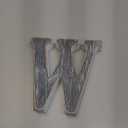 4 Inch Wood Letters Unfinished Rustic Wood Letter for Wall Decor Decorative Standing Letters Slices Sign Board Decoration for Craft Home Party Projects (W)