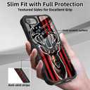 Compatible with iPhone se 2022 2023 6/7/8 Case Anti Slip Shockproof Hard PC Back Soft TPU Prevention Protective Case, Unique Design Fashion Print for Men Women - Flag Elk