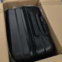 26" Hardside Medium Checked Luggage, Hardshell Suitcase With Wheels, Expandable For Up to 15% More Space, With Scratch-Resistant Surface, Four Multi-directional Wheels, Black