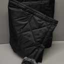 Vidoya Magnetic Thermal Insulated Door Curtain Fit Doors 32'' x 80'', Thermal Door Insulation Cover for Winter, Oxford & Thicken Cotton Doors Blanket Screen for Attic, Front, Doorway, Sliding Glass, Black