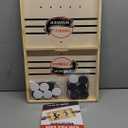 Fast Sling Puck Game - Wooden Hockey Table Board Game with Spare Parts | Indoor 2 Player Tabletop Fast-Paced Slingshot Battle for Adults, Kids & Family Night or Friends Party | Large Size