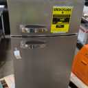 Frigidaire EFR753, 2 Door Apartment Size Refrigerator with Freezer, Retro Chrome Handle, 7.5 cu ft, Platinum Series, Stainless steel, 7.5 (Silver)