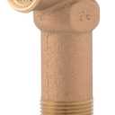 Cash Acme 3/4 Inch NCLX-5LX Temperature and Pressure Relief Valve, Push to Connect Brass Plumbing Fittings, Copper, CPVC Pipe, 150 PSI, 19783-0150 Bronze