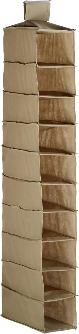 ToolUSA Hanging Shoe Organizer for Closet, 10 Shelves