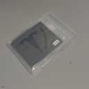 Metal Emblem for Tesla Model Y Juniper 2026+, Logo Cover Anti-Fade, All-Weather, Easy Install, Multiple Colors for Tesla Y Juniper Accessories (Front, Black Carbon Fiber Pattern)