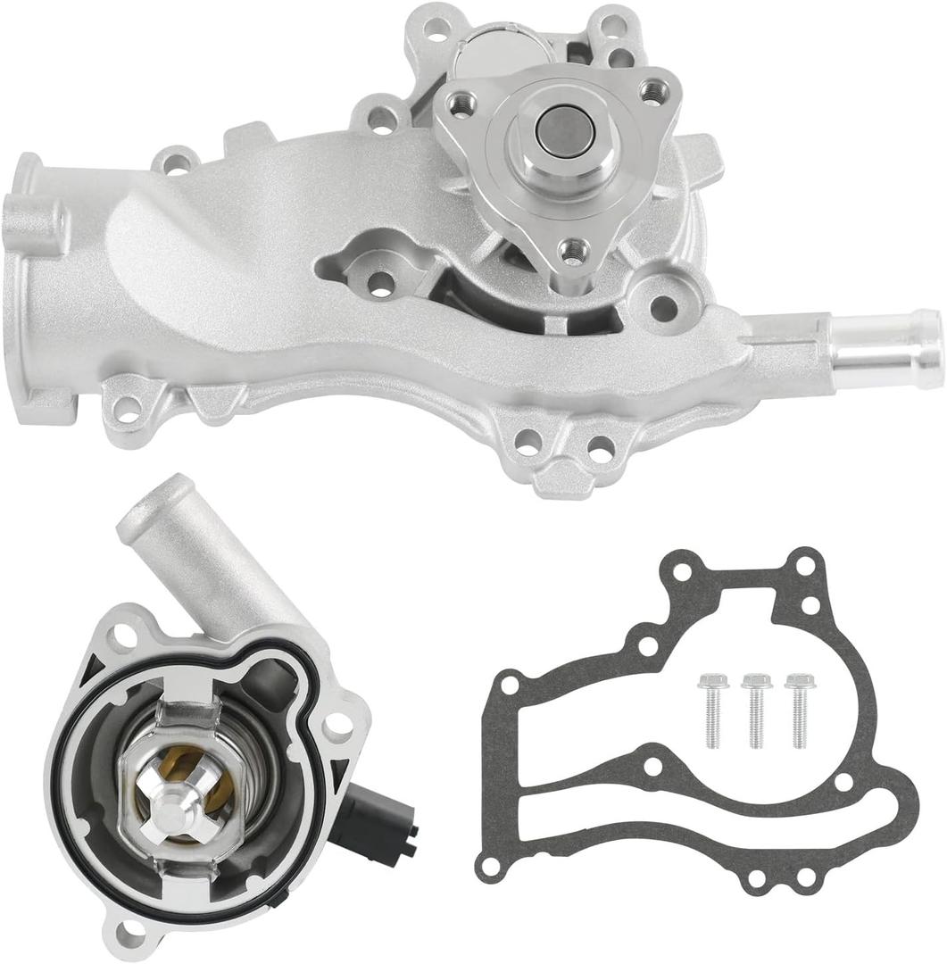 Water Pump Thermostat Kit Fit for Buick Encore 2013-2020, Fit for Chevy Cruze 2011-2016 Sonic 2012-2020 Trax 2013-2020 L4 1.4L Turbocharged Engine Replaces # AW6662 25192709 55565336 902808