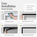 AUGO Magnetic Screen Door - Self Sealing, Heavy Duty, Hands Free Mesh Partition Keeps Bugs Out - Pet and Kid Friendly - Patent Pending Keep Open Feature - 38 Inch x 81 Inch