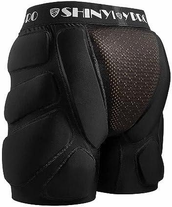 SHINYPRO Protective Padded Shorts for Snowboard and Skate CE Level 2 Butt and Tailbone Heavy Duty Protection, M