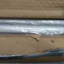 2 Pack White Tension Rods, 33"-59" Adjustable Shower Curtain Rods, Heavy Duty No Drilling Rod, 11lbs Max Load, 1.2" End Cap, 19/22mm Tube, Metal, for Bathroom, Window, Bedroom, Doorway, Closet