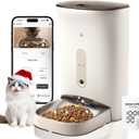 Automatic Cat Feeder with 3MP Camera,2K HD Video with Night Vision,5G/2.4G WiFi Pet Feeder with 2-Way Audio,App-Controlled Timed&Blockage Sensor,Detachable for Easy Cleaning with Desiccant for Cat/Dog