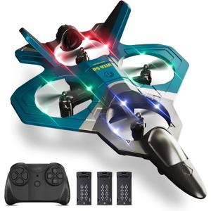 4DRC RC Airplanes Remote Control Airplanes with 3 Batteries, Foam RC Planes for Kids Adults Beginners 4-7 8-12 12-16, Remote Control Helicopter Fighter Jet Drones for Kids Adults, 360 Flip
