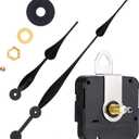 Hicarer High Torque Quartz Clock Movement Clock Mechanism Replacement with Hands Spade Long 12 Inch for DIY Clock (Shaft Length: 23 mm, Black)