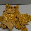 8 Pcs Extra Large Valentines Day Velvet Bows, 17.7 x 8.7 Vintage Raw Edge Ribbon Swag Bows for Romantic Home Decor, Door Wall Mantel Hanging Decorations(Gold,8.7 x 17.7 x 2 in)