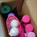 Liberry Toddler Golf Set with Putting Mat for 2 3 4 Years Old Boys Girls, Upgraded Kids Golf Cart with Unique Shoulder Strap Design, Indoor and Outdoor Golf Toys Gifts (Pink)