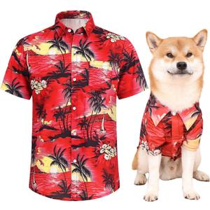 Dog Shirts Hawaii Dog Clothes, XLarge