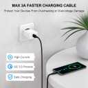 USB C Cable 3A Fast Charging [4-Pack, 1/3/6/10 ft], etguuds Type C Charger Cord Braided Compatible with Samsung Galaxy S21 S20 S10E S10 S9 S8 Plus Note 20 10 9, A10e A20 A30 A50 A70, Moto G7 G8, LG G6
