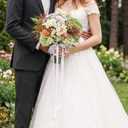 Tigeen 14 Inch Wildflowers Wedding Bouquets for Bride
