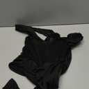 CRIPOM Criss Cross Halter Neck Body Suits for Womens Push up Bodysuit Bodysuits S-3XL (Large, Black)