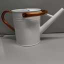 Metal Watering Can with Removable Spout, Galvanized Watering Can, Perfect for Indoor Use and for Outdoor Use (1 Gallaon, White)